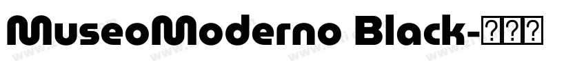 MuseoModerno Black字体转换